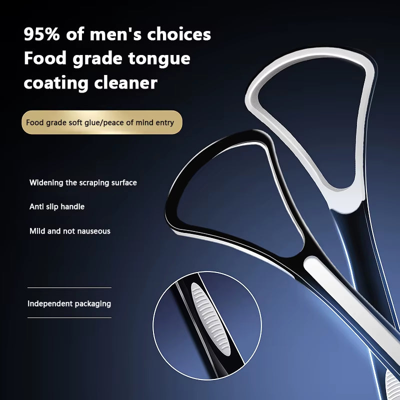 1PCS Tongue Scraper Tongue Brush Cleaning the Surface of Tongue Oral Cleaning Brushes Cleaner Fresh Breath Health