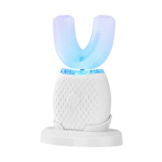 Electric Toothbrush Adult Automatic Rechargeable Hands Free 360 Cleaning U Shape Toothbrush