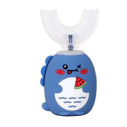 Wholesale Cute Cartoon U-Shaped Electric Toothbrush for 3-6-12 Years Old Cross-Border Children'S Charging Toothbrush